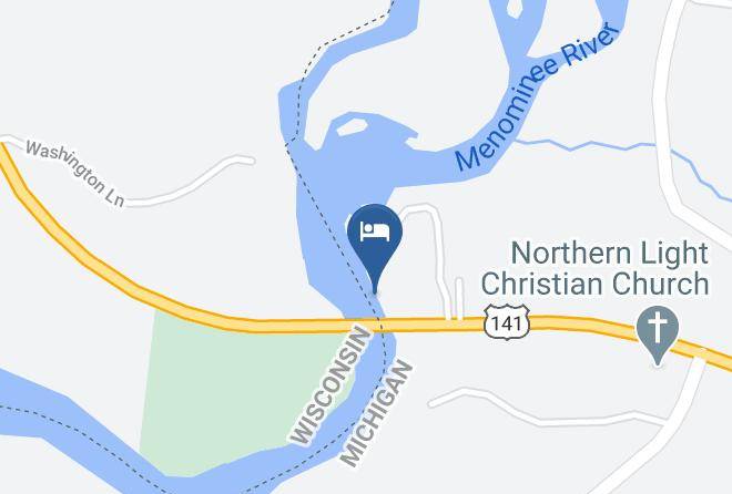Dickinson County - Edgewater Resort Country Log Cabins Maps