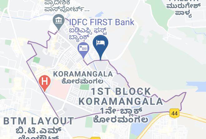 Bengaluru - Edha Suites Maps