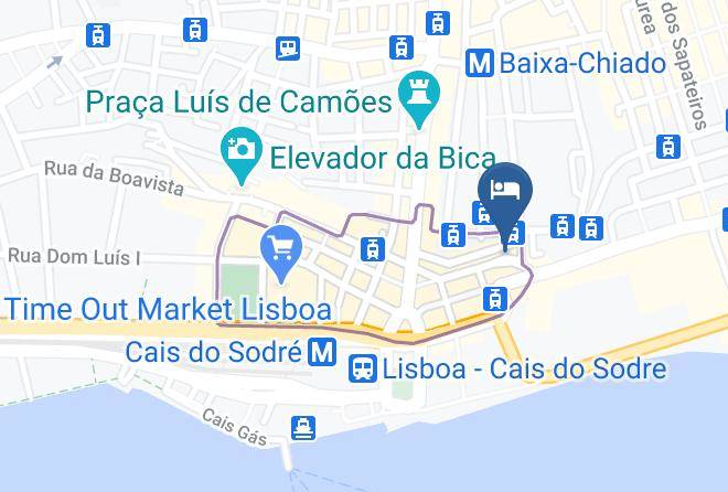 Lisbon - Edificio Da Corte Maps