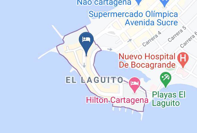 Cartagena De Indias - Edificio Poseidon Del Caribe Maps