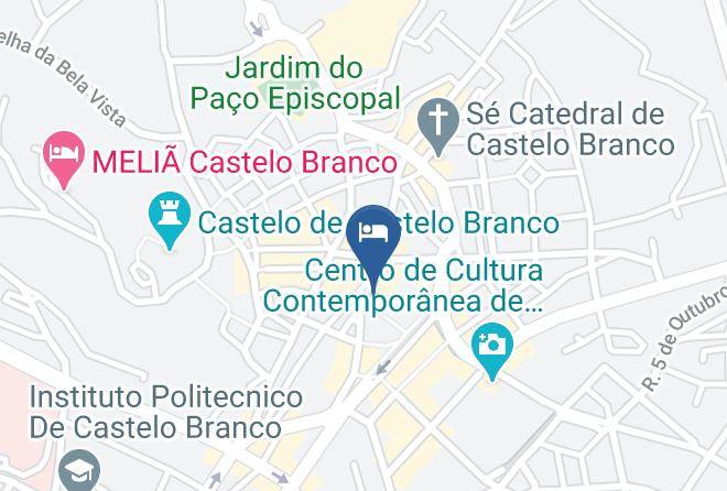 Castelo Branco - Edificio Viajantes Short Stay Studios Maps