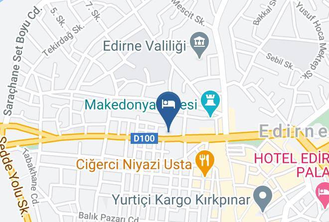 Sultan Otel Edirne Map