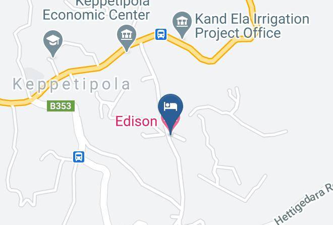 Badulla - Edison Hotel Maps