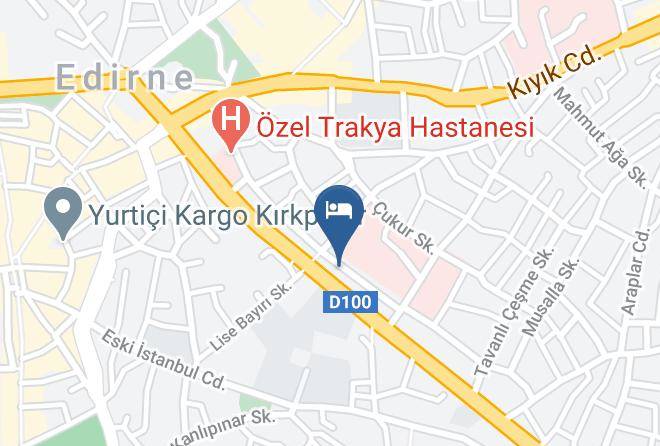 Edirne Saricapasa - Edrin Hotel Maps