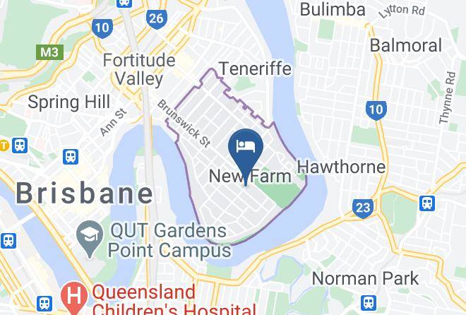 Brisbane - Edward Lodge Accomodation Maps