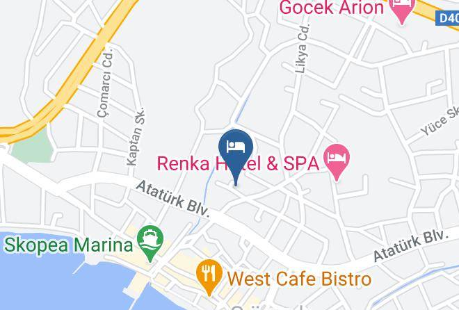 Fethiye - Efe Hotel Gocek Maps