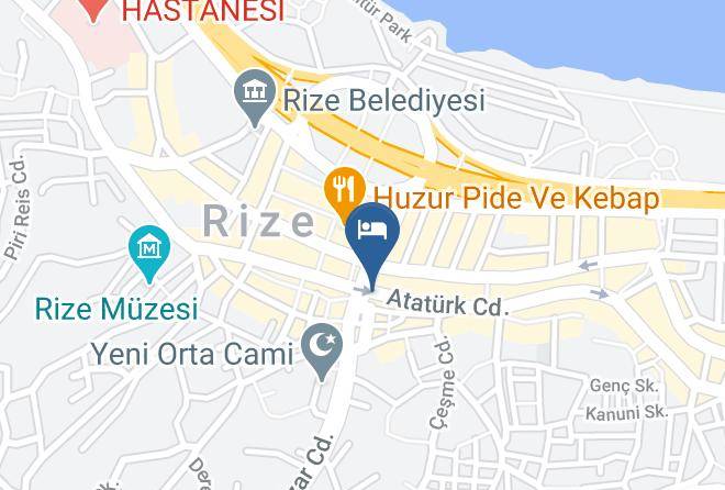Rize Yenikoy - Otel Efes Maps