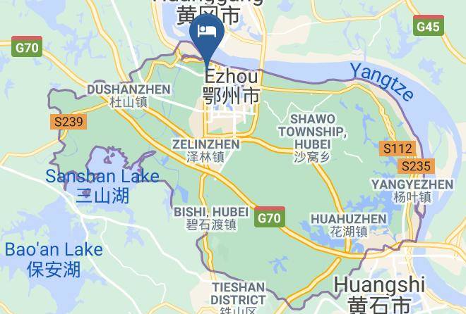 Ezhou - Egang Hotel Maps