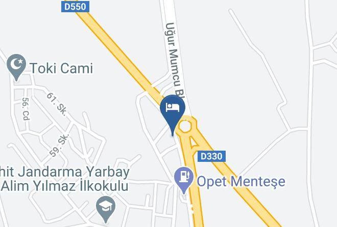 Yenikoy - Egehan Otel Maps