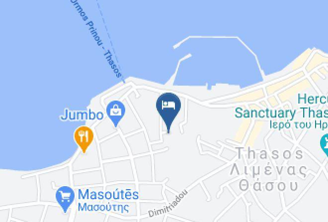 Thasos - Egeo Hotel Maps