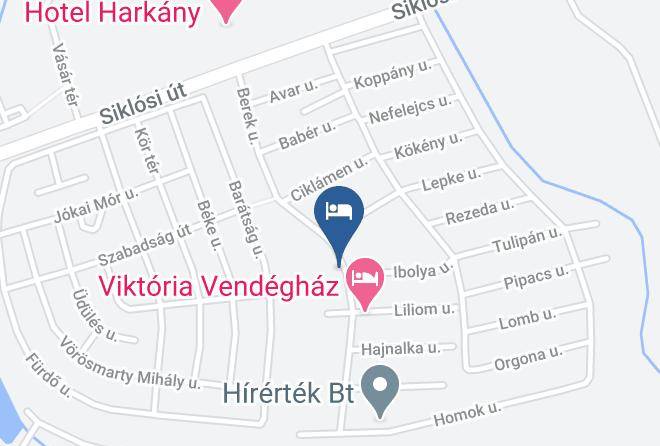 Harkany - Egerliget Vendeghaz Maps
