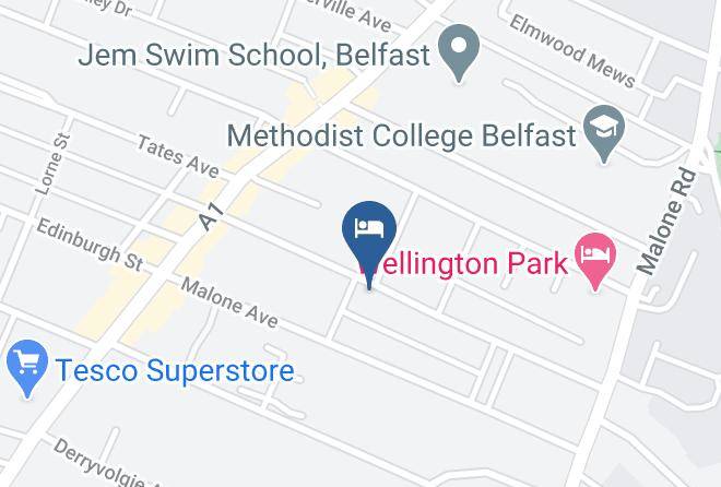 Belfast City - Eglantine Lodge Maps