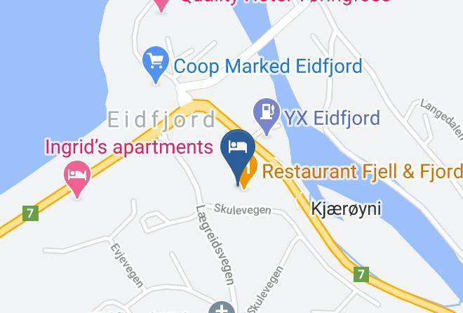 Eidfjord Fjell & Fjord Hotel Map