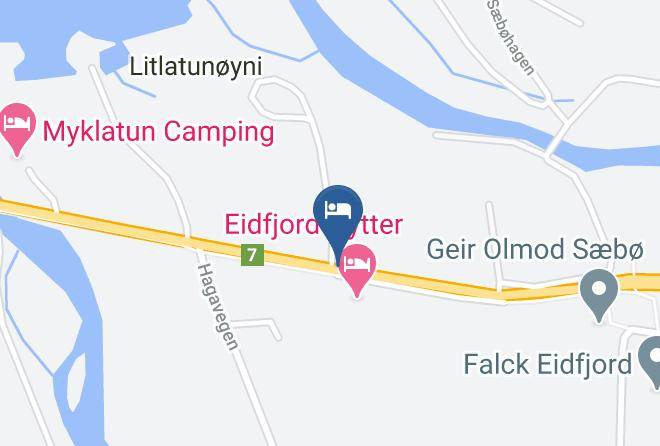 Eidfjord Gjestgiveri Hytter Map