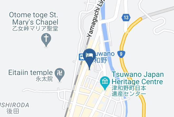 Tsuwano Townkanoashi District - Ekimae Business Hotel Tsuwano Maps