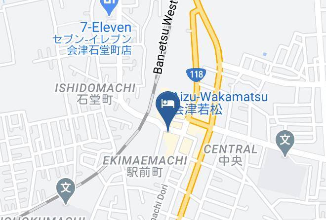 Aizuwakamatsu City - Ekimae Fuji Grand Hotel Maps
