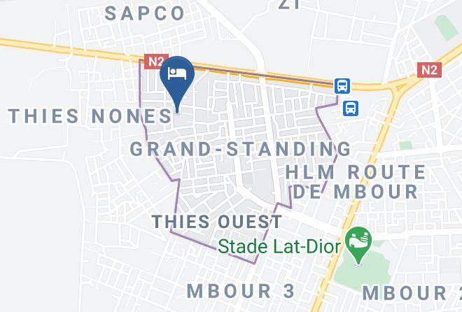 Keur Moussa - Eksil Hotel Maps