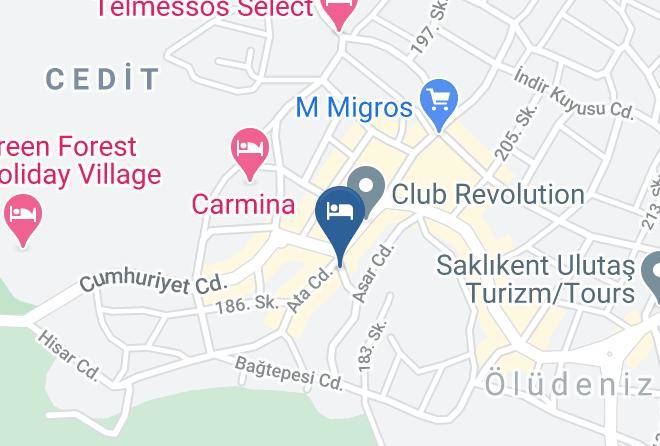 Fethiye - Ela Otel Hisaronu Maps