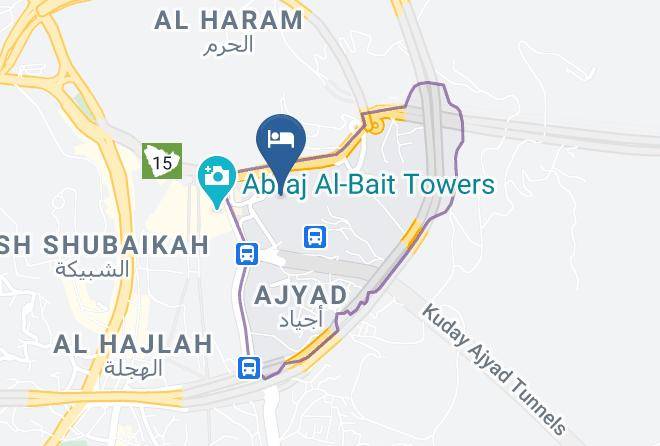 Mecca - Elaf Ajayad Hotel Makkah Maps