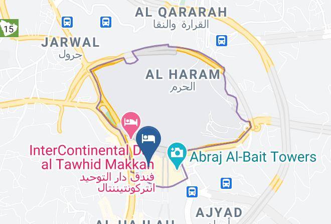 Mecca - Elaf Kinda Hotel Maps