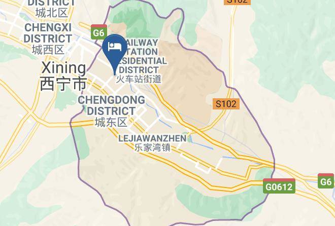 Xining - Elan Hotel Xining Railway Station Maps