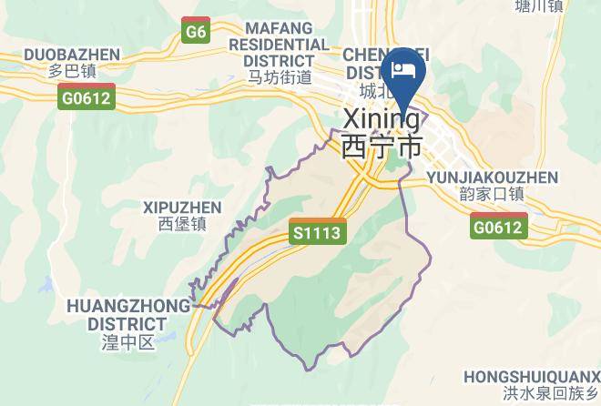Xining - Elan Hotel Xining West Street Maps