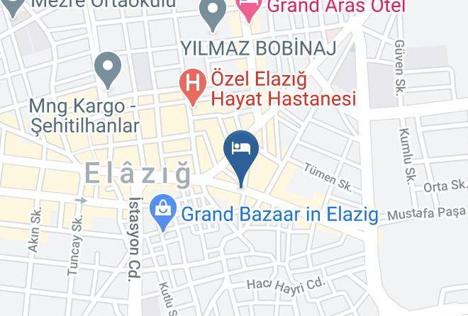Elazig Carsi - Elazig Gunay Hotel Maps