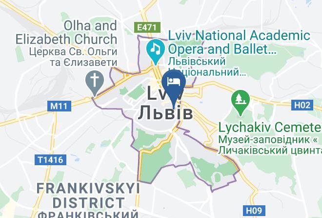 Lviv - Elegant Apt Near Shevchenko Avenue Maps