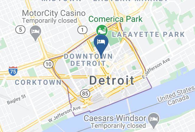 Wayne County Downtown - Element Detroit At The Metropolitan Maps