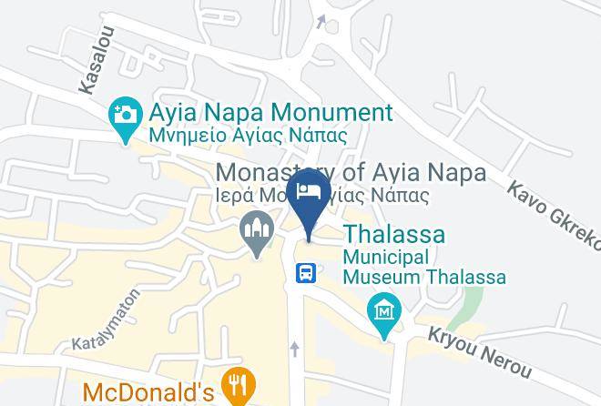 Cyprus - Elenapa Holiday Apts Ayia Napa Maps
