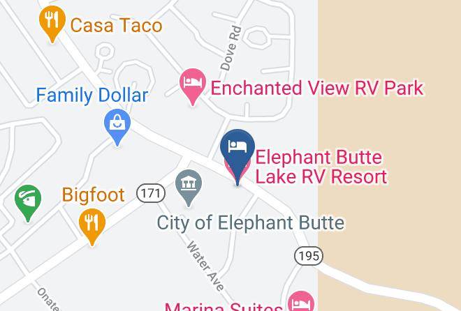 Sierra - Elephant Butte Lake Rv Resort Maps