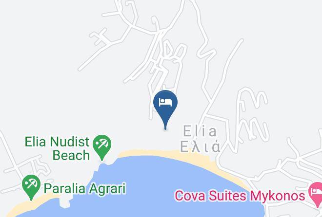 Mykonos - Elia White Residence Maps