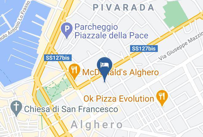Sassari - Elisart Affittacamere Di Fais Bastiano Maps