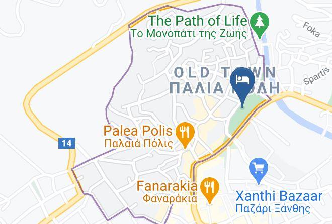 Xanthi - Elisso Xenia Hotel Maps