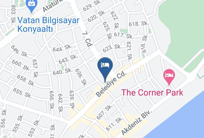 Konyaalti - Sealife Lounge Hotel Maps