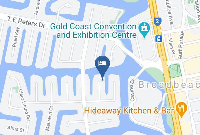 Gold Coast - Elite Holiday Homes Blue Waters Retreat Maps