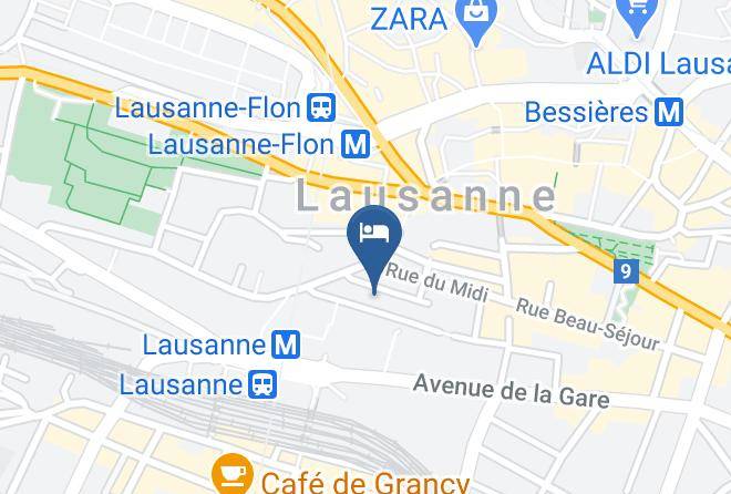 Lausanne - Elite Hotel Lausanne Maps