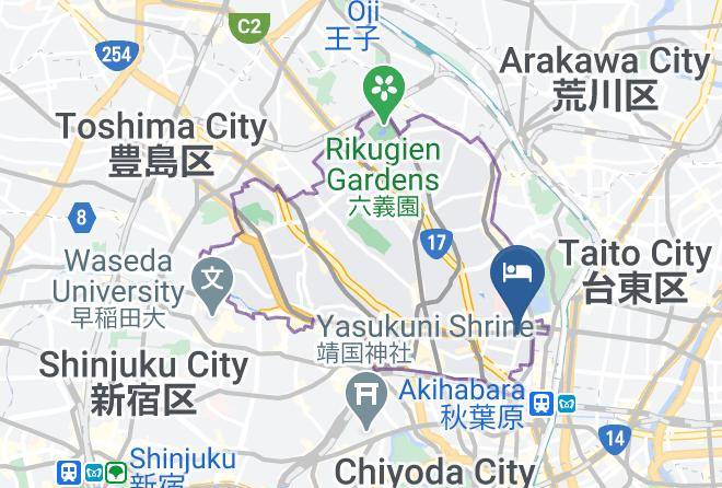 Bunkyo Ward - Elite Inn Tokyo Maps