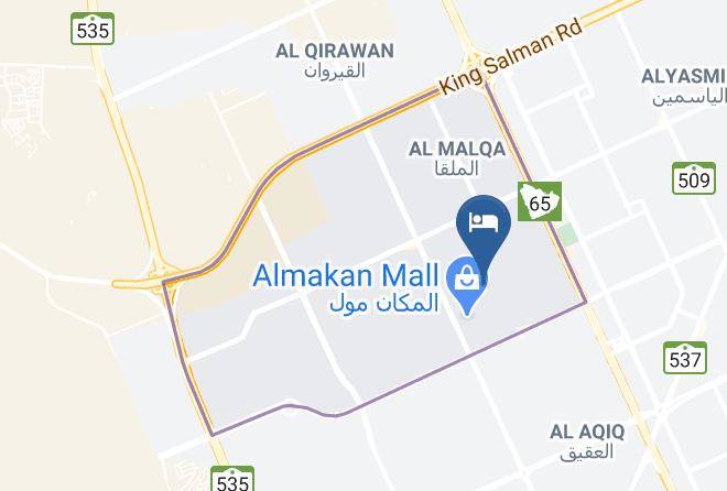 Riyadh - Elite Suites Hotel Al Malqa Maps
