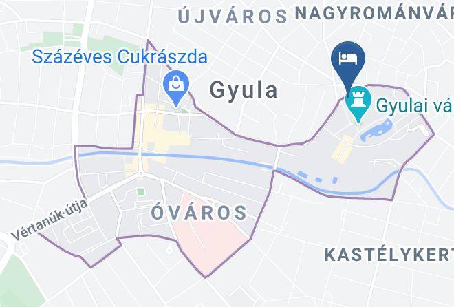 Gyula - Elizabeth Superior Hotel Maps