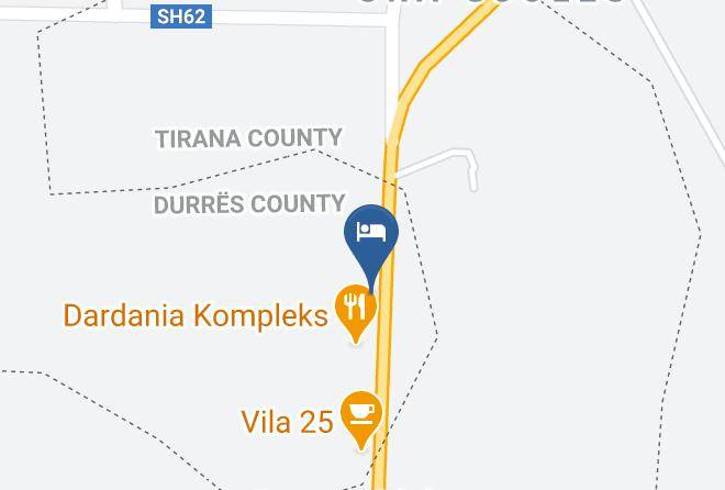 Kruje - Eljos Hotel Maps