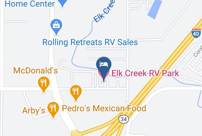 Beckham - Elk Creek Rv Park Maps