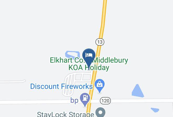 Elkhart - Elkhart Co Middlebury Koa Holiday Maps