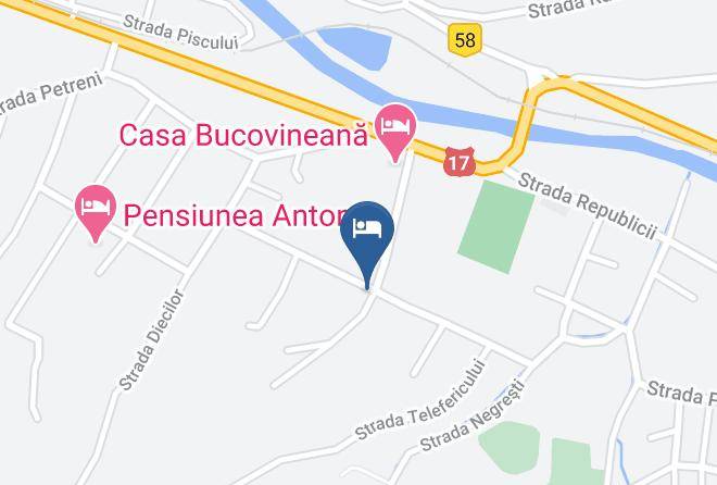Vatra Dornei - Pensiunea Ellemar Maps