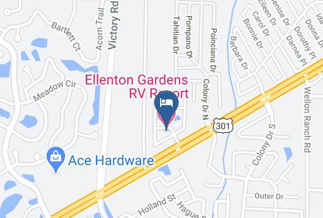 Manatee - Ellenton Gardens Rv Resort Maps