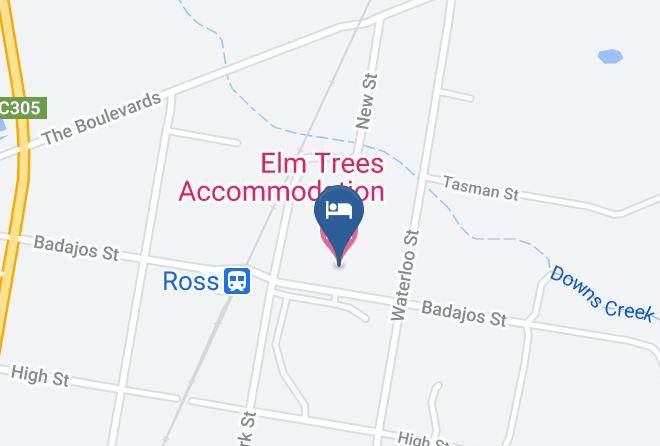 Northern Midlands - Elm Trees Accommodation Maps