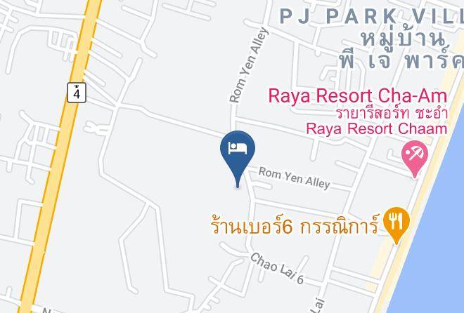 Amphoe Cha Am - Elmas Cha Am Design Hotel Maps
