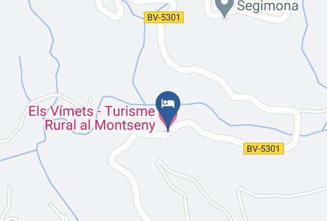 Barcelona - Els Vimets Turisme Rural Al Montseny Maps
