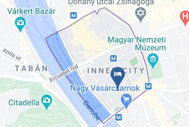 Budapest 5 Kerulet - Elte Peregrinus Hotel Maps