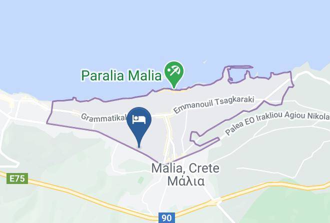Iraklion - Eltina Apts Maps